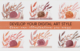 Skillshare - Develop Your Digital Art Style Draw One Illustration Six Ways - Stephanie Fizer Coleman
