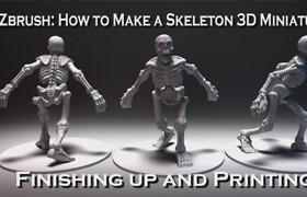 Udemy - Sculpt a 3D printable Skeleton model in Zbrush by Christian McNachtan