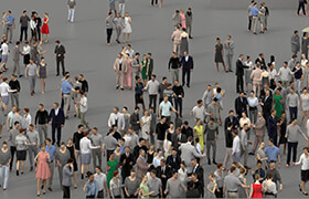 Cgtrader - 3D PEOPLE CROWDS - ULTIMATE SPEED SOLUTION Low-poly 3D model