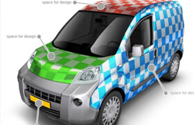 Graphicriver minivan car mock up