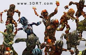 3DRT Zombie Swarm Fantasy Monsters