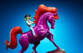 Cgtrader - WildFire toy story - horse statue 3D print model