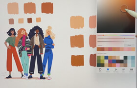 Udemy - Draw Stylized Mini Portraits and Color Palettes in Procreate