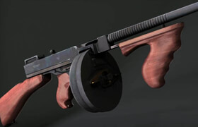 Digital Tutors - Creating a Game-Ready Tommy Gun in 3ds Max  2013