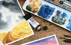 Stunning Watercolor Skies Learn to Paint Dramatic, Vibrant Sunsets, Clouds, Storms and Night Sky Landscapes - book