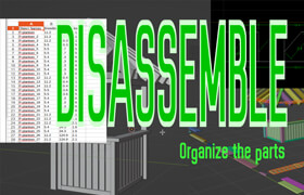Disassemble - Blender 模型分解展平插件