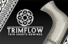 Trimflow - Blender 中给物体添加图案纹理的插件