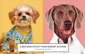 Cartoon Effect Action Photoshop Plugin - Ps卡通效果动作包