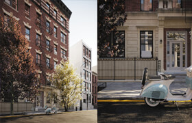 3D Exteriors New York Scene By D Anh Dinh - 3dmodel