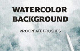 Procreate Watercolor Brushes for BG