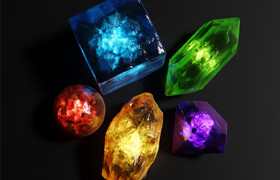 Glowing Magical Energy Gemstone - Blendermarket