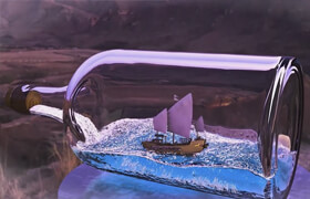 Udemy - Mastering Cinema 4D Floating Ship in a Bottle Animation