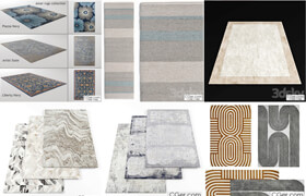 10套地毯毛毯模型合集