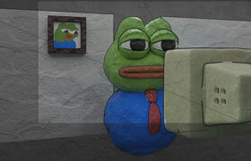 Udemy - Create Dope 3D Clay Illustration of Pepe in Blender 4.0