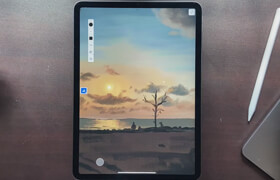 Udemy - Digital Painting with Adobe Fresco Paint a mersmerizing Sky