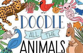 Doodle All the Animals! Learn to Draw 200+ Cute Critters (True EPUB) - book