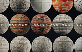 Artstation - Environment PBR Materials Mega set vol 02 - 材质贴图