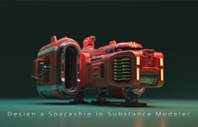 Skillshare - 3D Modeling in Substance - Modeler Design a Sci-fi Spaceship