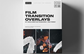 CMG - Film Transition Overlays - Christian Maté Grab - 视频素材