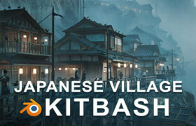 Artstation - Japanese Village Kitbash