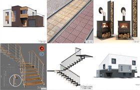 20个3dsky网站的建筑和建筑部件模型合集