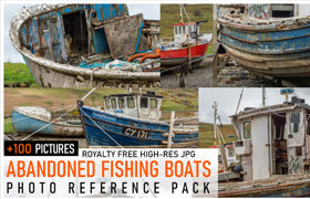 Artstation - 100+ Abandoned Fishing Boats - Photopack - 参考照片