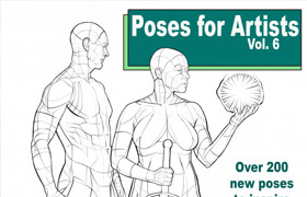 Poses For Artists Vol 6 Various Male & Female Poses - book