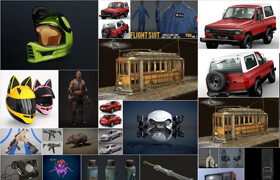 PBR Game Cars Sketchfab 3D-Models Bundle 1 September 2024