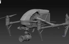 Udemy - Modeling in ZBrush Creating a DJI Inspire Drone