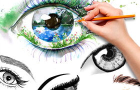 HOW TO DRAW PEOPLE BEAUTIFUL EYES The step-by-step guide to making realistic and magnificent eyes - book