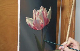 Udemy - Flower Realistic Oil Painting Tutorial One layer method