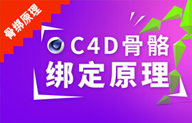 【正版】C4D骨骼绑定原理教程