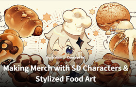 Coloso - Making Merch with SD Characters & Stylized Food Art (Mint-tan) [en audio]