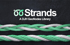 Djh Strands - A Geonodes Library - Blender 插件