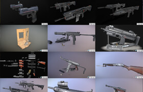 Sketchfab - Gun Bundle - Blender & FBX