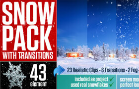 Videohive - Snow Pack with Transitions - 视频素材