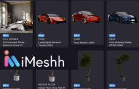Imeshh professional 3D Archviz Library for Blender - 模型