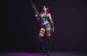 Udemy - Female Assassin Game Character Creation in Blender