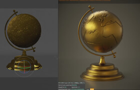 Patata School - Model & Render a Globe in C4D