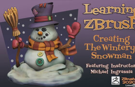 Linkedin - ZBrush Sculpting Project The Wintery Snowman