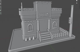 Udemy - Blender 3D Modeling Create a Low-Poly Police Building