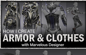 Artstation - Dylan Kowalski - HOW I CREATE ARMOR & CLOTHES with Marvelous Designer