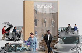 Humano 3d - 2211 People for cars - 模型