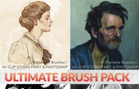 Graphixly - Ultimate Brush Pack For CLIP STUDIO PAINT & PHOTOSHOP