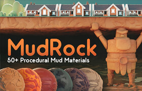 MudRock Procedural Materials - blender