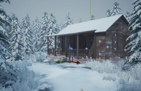 Victory3d - Environment Creation Snowy Cabin