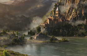 Domestika - 3D Environments Create Otherworldly Fantasy Lands