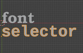 Font selector