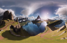 Artstation - HDRI Breathtaking Digital Landscapes - 材质贴图