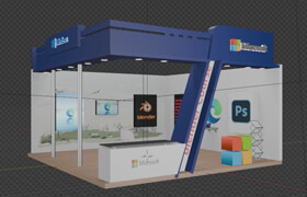 Udemy - Blender 3D Course Expo Stall Design Complete (Project-Based)